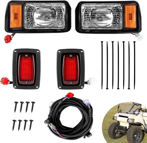 DRIVE UP Golf Cart Light Kit, Club Car DS Halogen Headlight and LED Tail Light Kit for DS 1993-up Gas and Electric Golf Carts Factory Style, Club Car Light OEM 101988002 101988001 in Saudi Arabia