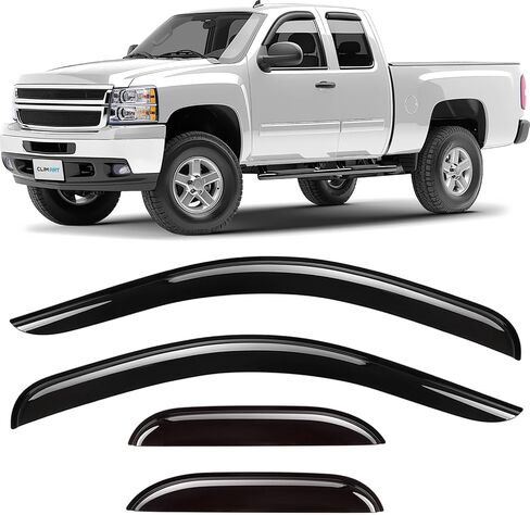 CLIM ART Incredibly Durable Rain Guards for Honda Ridgeline 2017-2026, Original Tape-on Window Deflectors, Vent Deflector, Window Visors, Car Accessories, 4 pcs. - 417286 in Saudi Arabia