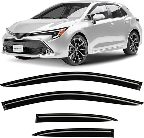 CLIM ART Incredibly Durable Rain Guards for Honda Ridgeline 2017-2026, Original Tape-on Window Deflectors, Vent Deflector, Window Visors, Car Accessories, 4 pcs. - 417286 in Saudi Arabia