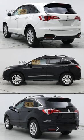 Fits for 2013-2018 Acura RDX JDM 3D Wavy Mugen Style Window Visor Rain Guards Wind Deflectors / 2014 2015 2016 2017 in Kuwait
