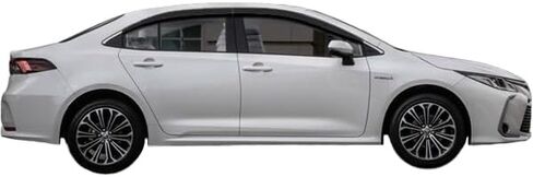 AUTOCLOVER Tape-On Rain Guards Window Visors 4 Pcs Set for Toyota Corolla 2020 2021 2022 2023 2024 2025 / Window Deflectors, Out-Channel Vent Shades (Smoked) in Kuwait