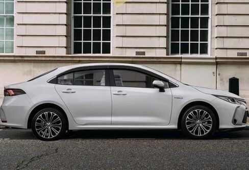AUTOCLOVER Tape-On Rain Guards Window Visors 4 Pcs Set for Toyota Corolla 2020 2021 2022 2023 2024 2025 / Window Deflectors, Out-Channel Vent Shades (Smoked) in Kuwait