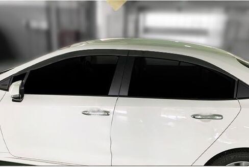 AUTOCLOVER Tape-On Rain Guards Window Visors 4 Pcs Set for Toyota Corolla 2020 2021 2022 2023 2024 2025 / Window Deflectors, Out-Channel Vent Shades (Smoked) in Kuwait