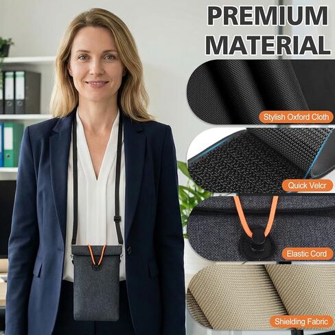 Faraday Bags for Phones 2 Pack, Signal Blocking Bag, Go Dark Bag, RFID Blocking Pouch for Cell Phone, Car Key Fob, Credit Cards (Dark Gray) in Saudi Arabia