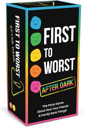 FIRST TO WORST After Dark Party Game – The Adult Card Game About How Your Friends & Family Rank Things | Funny Ranking & Guessing Board Game for Adults, Couples, Game Nights, Parties & Fun Gift Ideas in Saudi Arabia