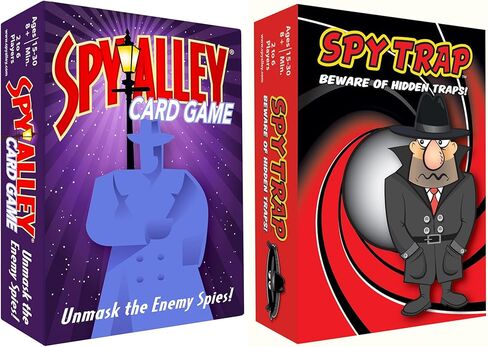 SPY ALLEY Card Game Bundled with Spy Trap Card Game. Family Friendly Strategy Games in Saudi Arabia