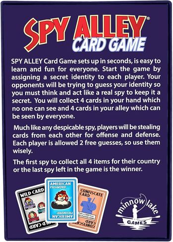 SPY ALLEY Card Game Bundled with Spy Trap Card Game. Family Friendly Strategy Games in Saudi Arabia