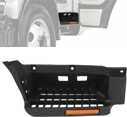 لوحة خطوة جانبية للركاب من ALMULOO متوافقة مع 2008-2022 Isuzu NPR، NPR-HD، NQR، NRR قضبان خطوة فولاذية بلاستيكية (PP) استبدال يمين أسود محكم in Kuwait