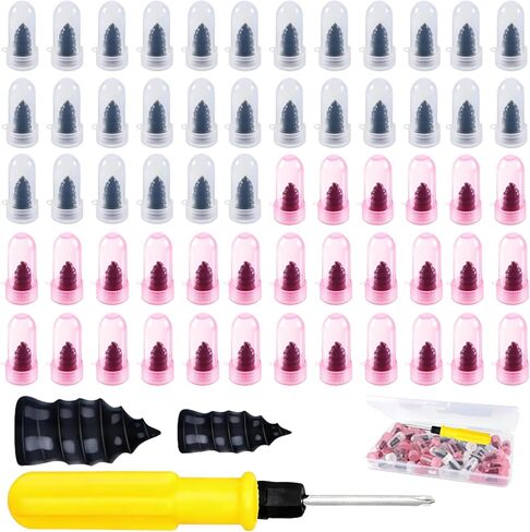 Tire Repair Rubber Nails Kit New Vacuum Tire Repair Rubber Nail, Tire Rubber Nails Tool, Fast Self-Service Tire Repair Tools for Car, Motorcycle, Bike, Truck (40 Pcs) in Saudi Arabia