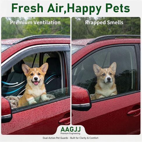 Rain Guards for 2026 Toyota RAV4 (6PCS Set), Window Visors Rain Guards, Wind Deflector for Car, Vent Visors, Clear Rain Shield, Transparent Side Vent Shades for SUV, Automotive Exterior Accessories in Saudi Arabia