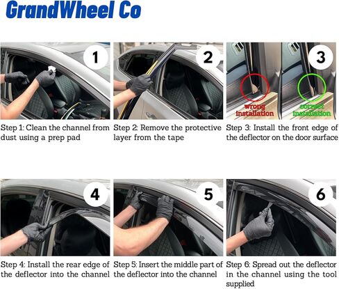 Window Deflectors Smoke Tinted in-Channel Side Window Vent Visor Deflectors Rain Guards Compatible with Chevrolet (Chevy) Traverse 2024-2026 - 4 pcs. GW0997 in Saudi Arabia