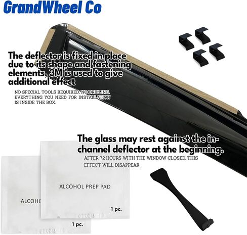 Window Deflectors Smoke Tinted in-Channel Side Window Vent Visor Deflectors Rain Guards Compatible with Chevrolet (Chevy) Traverse 2024-2026 - 4 pcs. GW0997 in Saudi Arabia