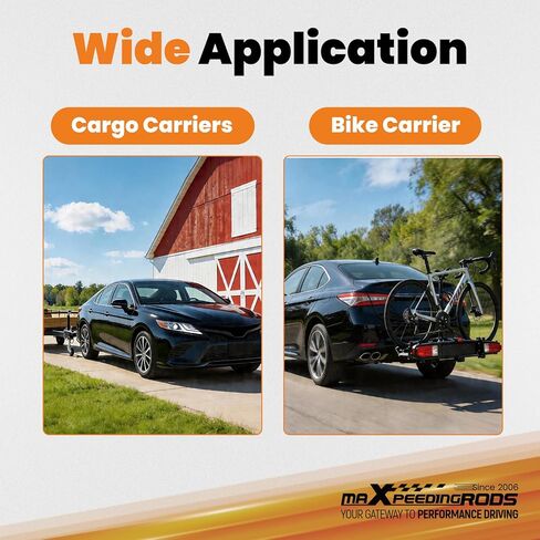 جهاز استقبال وصلة المقطورة maxpeedingrods مع غطاء وصلة مطاطية، جهاز استقبال 1-1/4 بوصة، وصلة سحب من الفئة 2 تناسب تويوتا كامري 2025-2026 in Kuwait