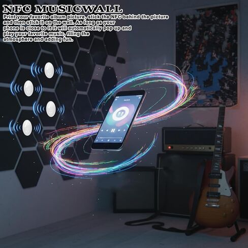30 قطعة من ملصقات NFC مع شريحة NTAG215 الأصلية، ملصقات NFC، ملصقات لاصقة، علامات RFID قابلة لإعادة الكتابة، ذاكرة 504 بايت مناسبة لجميع الأجهزة التي تدعم تقنية NFC والهواتف الذكية، تخصيص Amiibo (أسود) in Kuwait