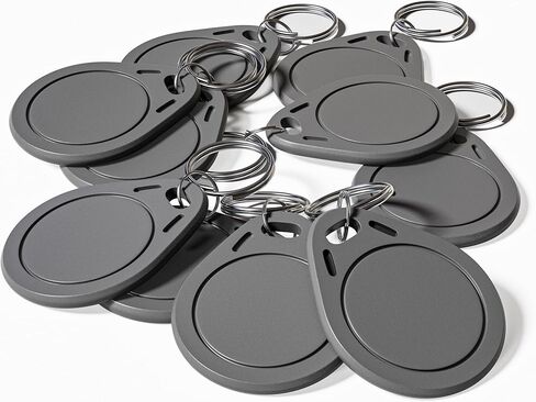 10 Ultralight C ULC keyfobs NFC keyfobs RFID Token fobs, MF0ICU2 Gray RFID keyfobs, Compatible with Most Newly Upgraded Door Locks on the Market in Saudi Arabia