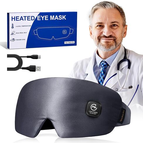 100% Blackout Eye Mask for Sleep, Starry Night 3D Zero Eye Pressure Night Blindfold Ultra Soft& Comfortable Eye Cover for Women Men, Memory Foam，Light Sleeping mask for Travel, Yoga, Nap in Saudi Arabia