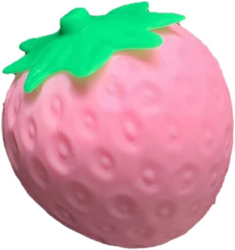 Strawberry Squishy Squeeze Toy, Jumbo Squishy Strawberry, Giant Big Realistic Strawberry Stress Ball, Fruit Sensory Fidget Stress Relief Toy for Kids Adults, Anxiety Stress Party Favors Birthday Gifts in Saudi Arabia