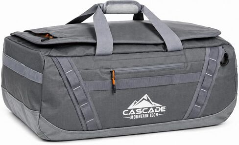 Cascade Mountain Tech 60L Duffle Bag, Convertible Travel Duffel Bag for Men Women, Water Resistant & Tear Resistant in Saudi Arabia