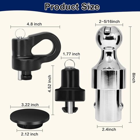 38K LBS GTW 2-5/16 inch Ball, 60692 Gooseneck Ball Hitch Kit Puck System Fit for Ford F250/F350/F450, GMC Sierra 2500/3500 HD, Chevrolet Silverado 2500/3500 HD，with Box in Saudi Arabia