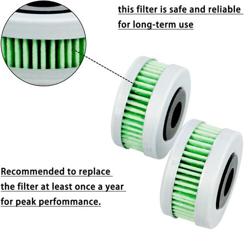 2PCS 16911-ZZ5-003 Outboard Fuel Filter Elements Compatible with Honda Outboard 40/50/60HP BF40D BF50D BF60A BFP60A in Kuwait