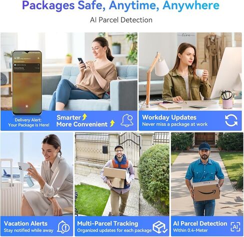 Blackview Video Smart Lock SE80, 3-in-1 3.5K Door Camera+Doorbell+Fingerprint Keyless Entry Door Lock, Smart Wi-Fi Deadbolt for Front Door, App Remote Control, No Monthly Fee, 32GB Local Storage in Saudi Arabia