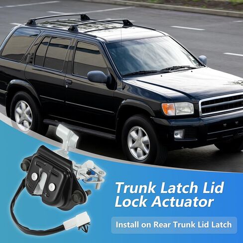 مشغل قفل مزلاج الباب الخلفي لنيسان باثفندر LE SE XE 1997-2004 3.3L 3.5L قفل مزلاج صندوق السيارة الخلفي قفل غطاء سطح السفينة 2 دبوس 905025W30B/905021W302/905025W300 in Kuwait