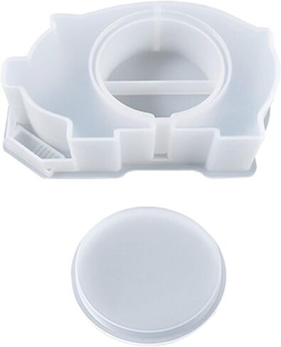 Piggy Bank Mould - Silicone Resin Mold - Elephant, Hippo, Whale - Storage & Jewelry Box - Easy De-Mold (Hippo) in Kuwait
