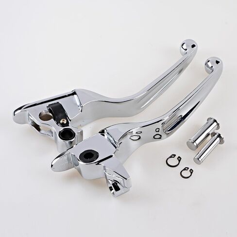 Astra Depot Chrome Wide Blade Ergonomic Brake Clutch Hand Levers Fit 2008-2013 Harley Touring Trike in Kuwait