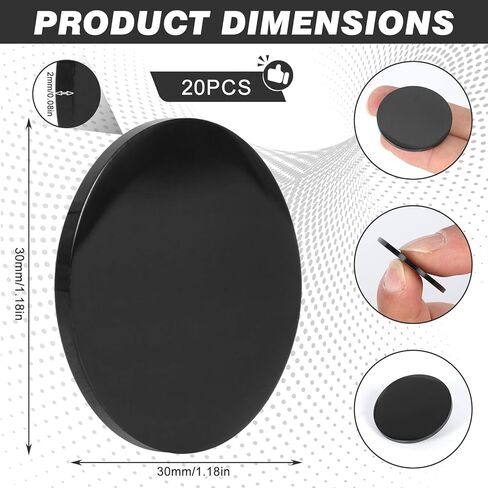 20Pcs Blank Challenge Coins 1-1/4" Black 304 Stainless Steel Coin Heavy Duty 0.08" Thick Blank Challenge Coins for Laser Engraving Metal Stamping DIY Crafts Custom Commemorative Collection in Saudi Arabia