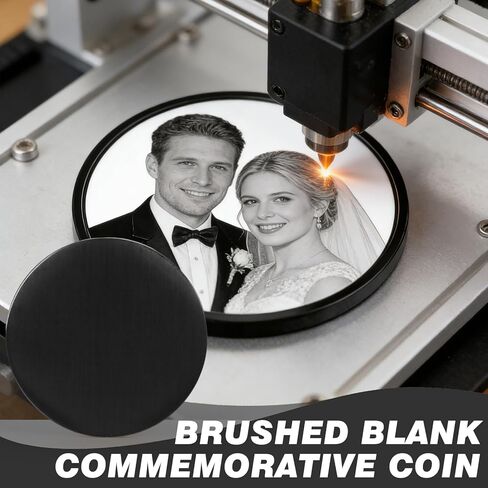 20Pcs Blank Challenge Coins 1-1/4" Black 304 Stainless Steel Coin Heavy Duty 0.08" Thick Blank Challenge Coins for Laser Engraving Metal Stamping DIY Crafts Custom Commemorative Collection in Saudi Arabia