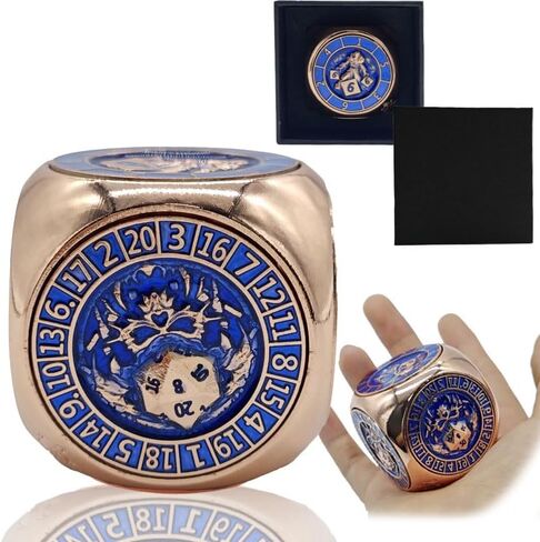 7 in 1 Unique Metal Cube D&D Dice Set, Unique Polyhedral Dice Spinner for Dungeons and Dragons, Cool Polyhedral Role Playing Game Dice, Fantasy Tabletop RPG Accessories (Cyan-Purple-Blue) in Saudi Arabia