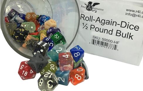 Roll Again Bulk Dice - in assorted colors, shapes, and styles Mixed 0.5 LB in Saudi Arabia
