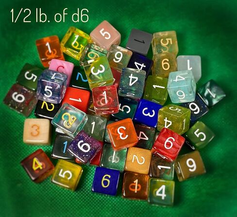 Roll Again Bulk Dice - in assorted colors, shapes, and styles Mixed 0.5 LB in Saudi Arabia