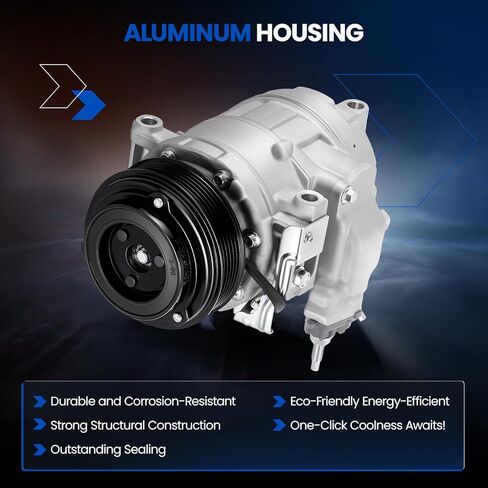 198358 Air Conditioning A/C Compressor with Clutch Compatible with Ford Explorer Flex Taurus Police Interceptor Sedan 2013-2019, Compatible with Lincoln MKS MKT MKZ 2013-2016 in Kuwait