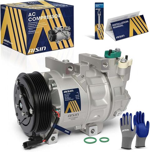ضاغط مكيف هواء AISIN AFTERMARKET ACCN-00663 - متوافق مع Nissan Altima 2013-2018 2.5L - مع أخدود 6 بكرات، مع قابض in Kuwait