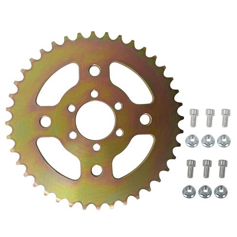 40T High Speed Rear Chain Sprocket # 40 41 420 6 Hole Compatible with Coleman CT100U CC100X for Mega Moto MMB80 105cc for Motovox MBX10 for Baja Doodle Bug DB30 Mini Bike High-Strength Parts in Saudi Arabia