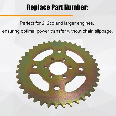 40T High Speed Rear Chain Sprocket # 40 41 420 6 Hole Compatible with Coleman CT100U CC100X for Mega Moto MMB80 105cc for Motovox MBX10 for Baja Doodle Bug DB30 Mini Bike High-Strength Parts in Saudi Arabia