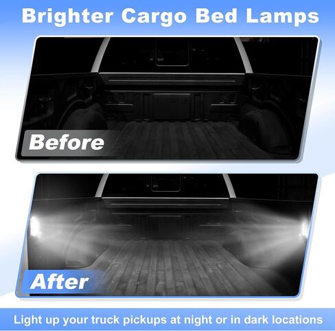 أضواء سرير شاحنة LED لفورد F150 2015-2024 لفورد F150 رابتور F250 F350 التقاطات فائقة التحمل 17-24، 6000K أبيض LED مصابيح منطقة سرير البضائع الخلفية FL3Z13A756A/JL3Z13A756A IP67 2 قطعة in Kuwait