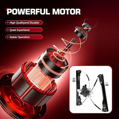 Front Left Window Regulator with Motor Assembly 7 Pins for Chevrolet Cruze 2010 2011 2012 2013 2014 2015, for Chevrolet Cruze Limited 2016, Replace 748-974 in Saudi Arabia