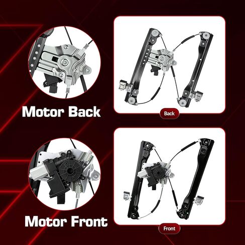 Front Left Window Regulator with Motor Assembly 7 Pins for Chevrolet Cruze 2010 2011 2012 2013 2014 2015, for Chevrolet Cruze Limited 2016, Replace 748-974 in Saudi Arabia