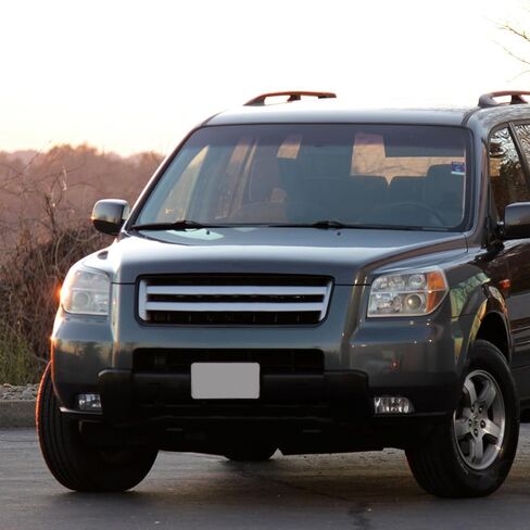Headlights Assembly for 2006 2007 2008 Honda Pilot Compatible with 06 07 08 Pilot Chrome Housing Amber Reflector Passenger and Driver Side in Kuwait