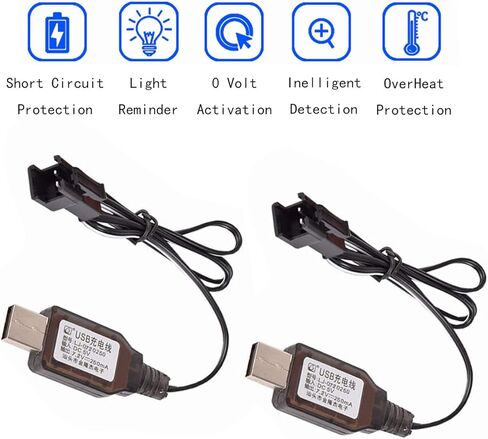 7.2v 1400mah Ni-Cd Rechargable SM-2P Battery with USB Cable for Huina Old Version 550 1550 560 1560 570 1570 RC Excavator Construction Truck in Saudi Arabia