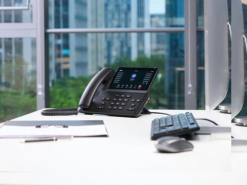 Yealink SIP-T87W - 1301227 - هاتف Wi-Fi IP - 16 حساب SIP - شاشة لمس متعددة النقاط ملونة مقاس 7 بوصة - منفذ جيجابت إيثرنت مزدوج، PoE، محول الطاقة غير متضمن (متجدد) in Kuwait