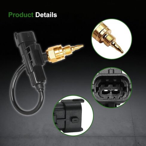 Engine Oil Coolant Temperature Sensor 68088241AA Compatible with Jeep Cherokee Compass Renegade 2.4L 2015-2020,Chrysler 200,for Fiat 500 1.4L 2012-2019, 500L 1.4L 2014-2017,for Dart 1.4L 2013 in Kuwait