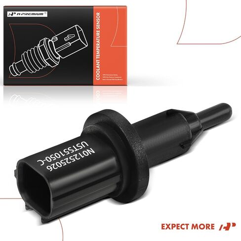 A-Premium Engine Coolant Temperature Sensor [2 Pins] Compatible with Honda CR-V 2002-2006, Civic 2001-2005, Accord 2003-2004, Fit 2007-2008, Element 2003-2006, S2000 2006-2009 & Acura MDX, TSX, RSX in Kuwait