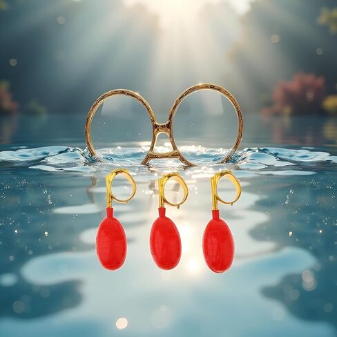 3Pcs Red Water Squirt Ring Reusable Prank Spray Set for April Fools/Gag Gifts, Outdoor Summer Fun, Practical Joke Props, Pool Party Favors in Saudi Arabia