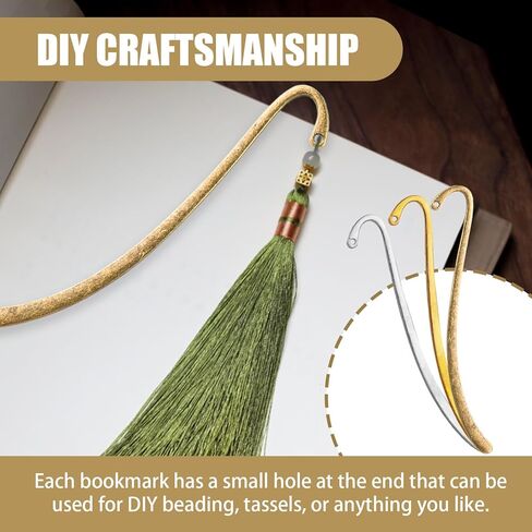 70 Pcs Metal Bookmark Hairpin Hook Antique Vintage Retro Bookmarks with Hook for Adults for Making DIY Jewelry Bookmark Pendant Decorations in Saudi Arabia