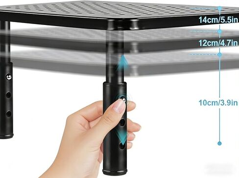 Height Adjustable Laptop Stand for DELL Precision 5490 Workstation,for Laptop, Printer, Notebook and All Flat Screen TV Display in Saudi Arabia
