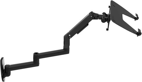 V63WT/XSJ8013WT Wall Mounted Laptop Stand Extra Long Arm Mechanical Spring Full Movement 2 in 1 Laptop Monitor Stand Laptop(Color:V63WTS) in Saudi Arabia