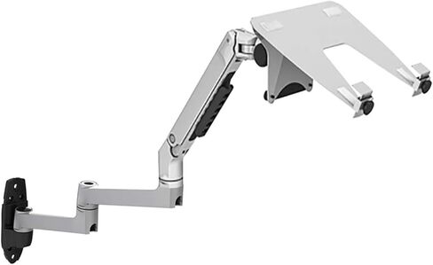 V63WT/XSJ8013WT Wall Mounted Laptop Stand Extra Long Arm Mechanical Spring Full Movement 2 in 1 Laptop Monitor Stand Laptop(Color:V63WTS) in Saudi Arabia